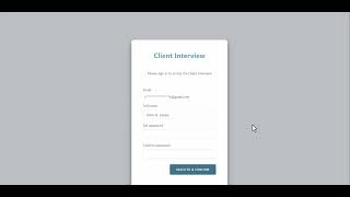 Accessing the client Interview Form [upl. by Odama]