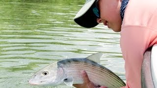 The beautiful landscape and thrill of Bonefish Fly Fishing in Nassau Bahamas [upl. by Eileen]