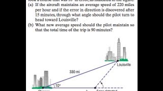 Law of Cosines Revising a Flight Plan [upl. by Drye346]