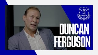 DUNCAN FERGUSONS FAREWELL  Everton Giant leaves to pursue managerial ambition [upl. by Dressler]