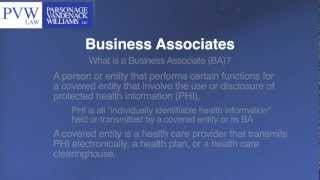 HIPAA Business Associates and Business Associate Agreements [upl. by Edward]