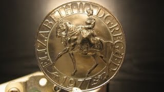 My 1977 Silver Jubilee Crown Coin 360° Object photography using stop motion capture [upl. by Stokes]