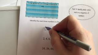 Parapro Test Practice Sequences of numbers [upl. by Annawit]