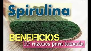 ▶︎▶︎ SPIRULINA Beneficios ⭐️ 10 RAZONES PROBADAS para usar este superalimento [upl. by Tlaw96]