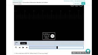 Conservation of Momentum Blow dart Cart Collision Part 2 [upl. by Edan]