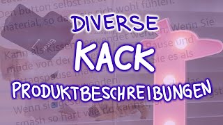 Diverse Kack Produktbeschreibungen [upl. by Anirbas]