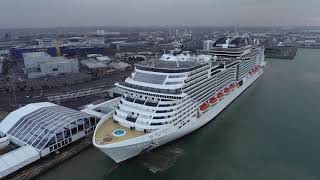 MSC Bellissima Arrival at Southampton [upl. by Rosenblum]