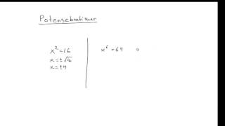 Matematik 2b Potensekvationer [upl. by Ailisab146]