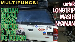 REVIEW HILUX MULTI FUNGSI  PASANG BEDRACK DAN ROOF TOP TENT LOKAL  MEMBUAT KELUARGA BAHAGIA [upl. by Ttereve401]