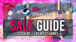 Spring Sale FREE Stickers amp BEST CHEAPEST GAMES  2024 Steam Sale [upl. by Melvena538]