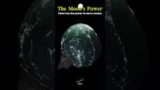 Moon has the power to move Oceans short moon earth solarsystem ocean universe planet space [upl. by Eixirt]