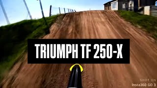 Triumph TF250X POV in Motocross Crotta d’Adda [upl. by Drooff]