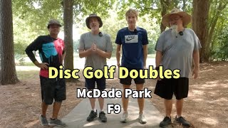 Disc Golf Doubles at McDade Park  F9 [upl. by Yllil]