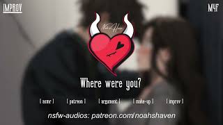 Possessive Boyfriend Catches You Coming Home Late Argument Kissing Relationship ASMR Roleplay [upl. by Anatnas]