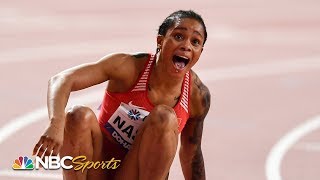 Stunning upset in historic womens 400m world championship final  NBC Sports [upl. by Feodore754]