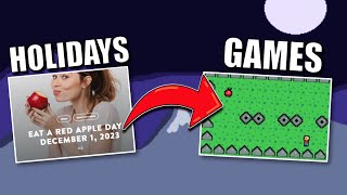 Turning 25 weird holidays into games [upl. by Attenahs]