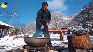 Traditional Russian Borscht Recipe  Ukraine Borsch soup with cabbage  Wilderness Cooking [upl. by Imuyam502]