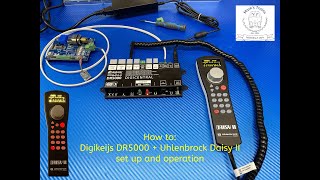 How to set up and operate the Uhlenbrock Daisy 2 throttle on the Digikeijs DR5000 system [upl. by Ania741]