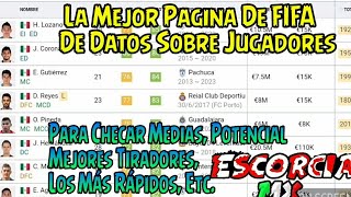 Las Mejor Página De FIFA  SOFIFA  Medias Potencial Edades Los Mas Rápidos y más [upl. by Ahsila]