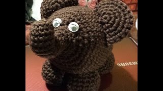 Elefante amigurumi  tutorial uncinetto crochet  Amigurumi Elephant  crochet [upl. by Erdnua]