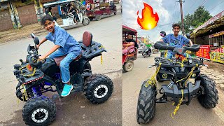 Riding New ATV Bike For First Time 🔥Public Reaction 😍 [upl. by Cammi]