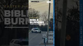 Bibles set on fire outside Tennessee church Easter Sunday [upl. by Kuebbing]