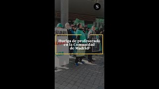 Huelga de profesorado en la Comunidad de Madrid [upl. by Gunnar532]