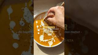 KÜRBISSUPPE mit quotGRILLED FETAquot 🎃 rezept kürbissuppe [upl. by Erbes]