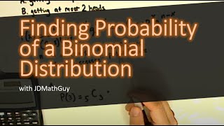 statistics  binomial distribution  finding probability  examples 1 [upl. by Ateekal]