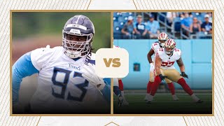 TVondre Sweat vs 49ers OLine titans tennesseetitans 49ers titanup titansnation [upl. by Jovi522]