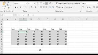 COMO FAZER CALENDÁRIO NO VBA EXCEL [upl. by Vorfeld]