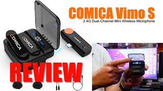 Comica Vimo S Mini Wireless Microphone Review [upl. by Rothschild51]