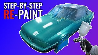 STEPBYSTEP GUIDE How to REPaint a Car [upl. by Robenia44]