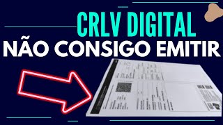 CRLV DIGITAL NÃO LIBERADO PARA EMISSÃO RESTRIÇÕES QUE IMPEDE O LICENCIAMENTO DIGITAL [upl. by Meluhs]