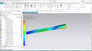 How to create a simple modal analysis SOL 103 Real Eigenvalues eigen frequencies [upl. by Merete]