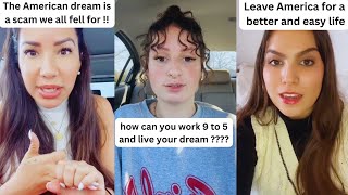 The American dream is dead and abroad  TikTok rants on cost of living and job market [upl. by Einwahr685]