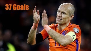 Arjen Robben ● All 37 Goals for the Netherlands [upl. by Nettirb]