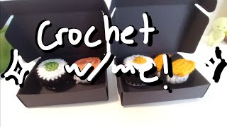 ☆—Crochet With Me 1 Sushi—⁠☆ [upl. by Phenice]