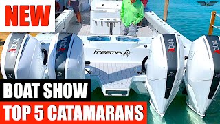 Top 5 Catamarans 2020 Miami Boat Show  Sea Trials Value [upl. by Garrard]