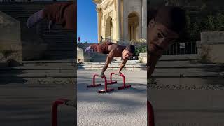 Calisthenics in public 😱✨calisthenics motivation sports reaction [upl. by Eissej41]