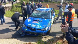 WRC Croatia Rally 2024 Subaru Crash [upl. by Corder]