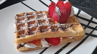 RECETTE GAUFRE DE BRUXELLES 🇧🇪RECETTE CHANTILLY [upl. by Myk]