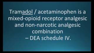 How to pronounce tramadol with acetaminophen Ultracet Memorizing Pharmacology Flashcard [upl. by Aydiv2]