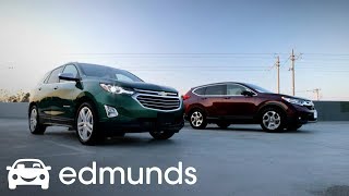 2018 Chevrolet Equinox vs 2017 Honda CRV Comparison Review  Edmunds [upl. by Karl67]