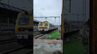 Mumbai Local Train skipping Kalwa at Full speed centralrailways mumbailocal train mumbai [upl. by Eeryn]