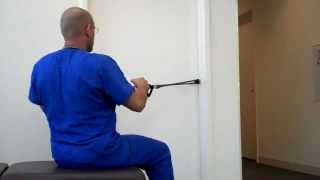 Back Exercises with Resistance Bands  Atlanta Chiropractor  Personal Injury Doctor Atlanta [upl. by Cornia]