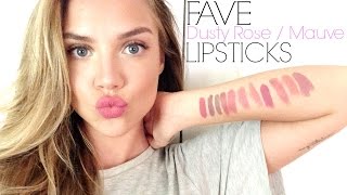 Fave MAUVE amp DUSTY ROSE Lipsticks  TRY ON [upl. by Hpseoj]