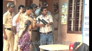 Leopard enters school in India and causes panic [upl. by Dhruv]