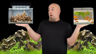 Amazing Ideas For Small Aquariums Fish Tank Set Up [upl. by Akinad389]