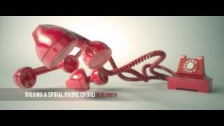 Rigging a Spiral Phone Chord in Blender [upl. by Ssac]